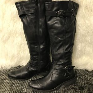 BUCKLE RIDING BOOTS-White Mountain